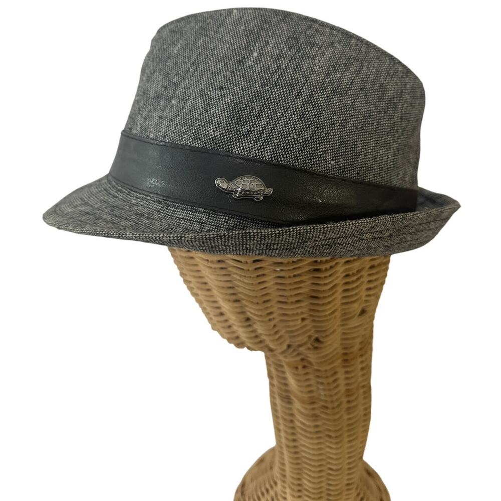 PAMOA Fedora Hat Brown Gray Size S/M